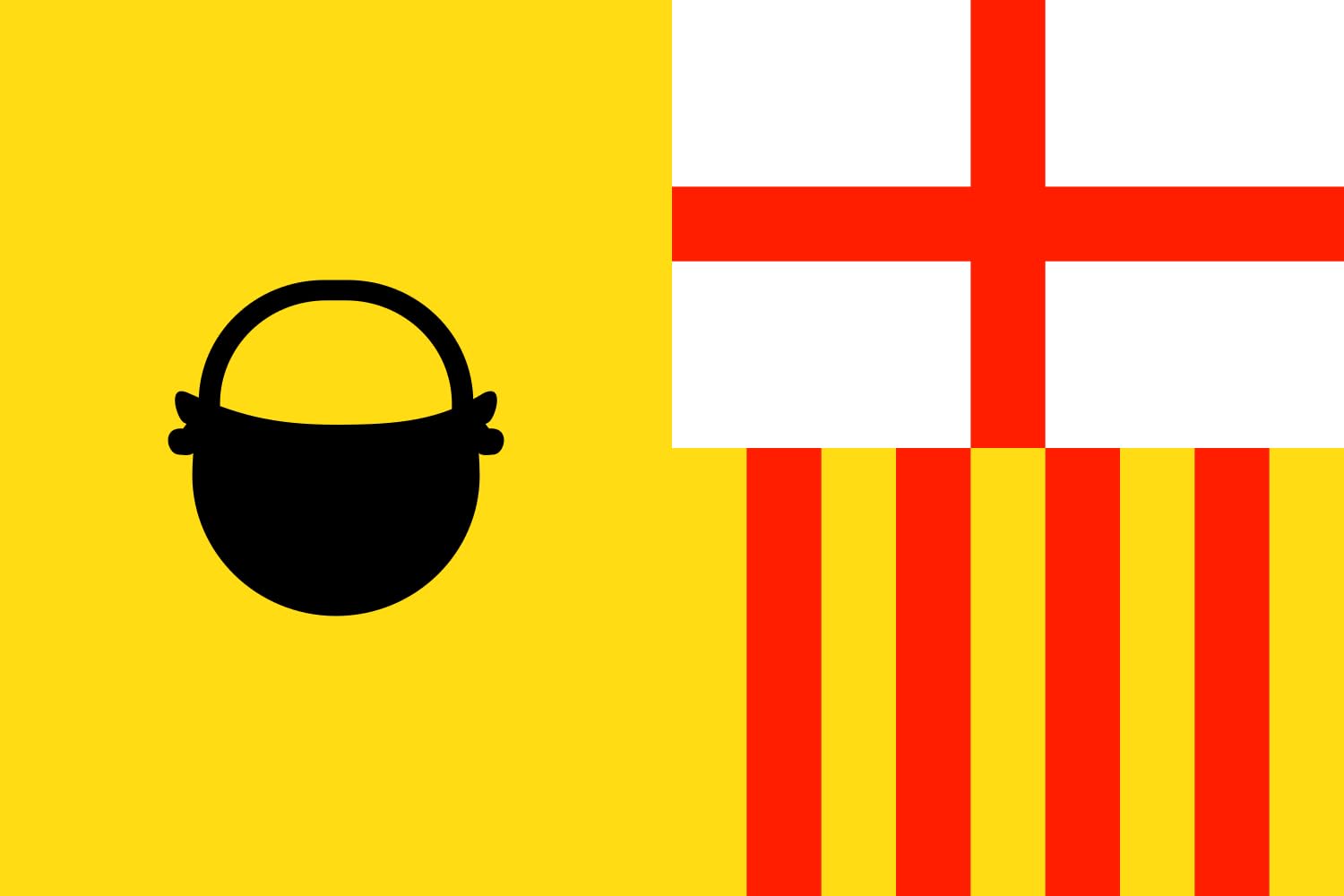 Drapeau Caldes de Montbui Spain idéal pour pavoiser votre extérieur avec élégance