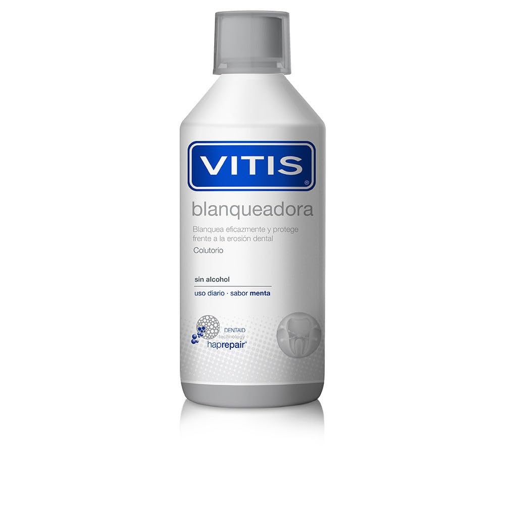 Vitis Blanqueadora Colutorio S/​alc, Vanilla,​500 ml (Paquete de 1)