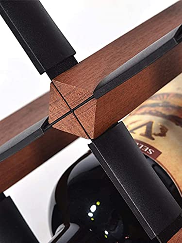 Soporte para 15 botellas de vino de madera para pared miniatura 4