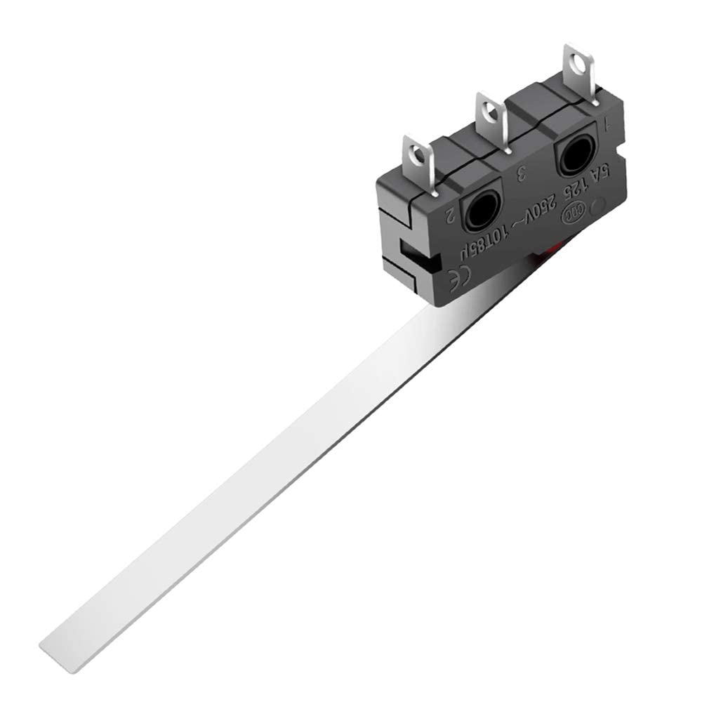 Micro Limit Switch, 2.2 Inch Micro Switch with Lever SPDT 1NO 1NC, 3 Pin Push Button Momentary Limit Switch AC 5A 125V 250V(12 Pcs)