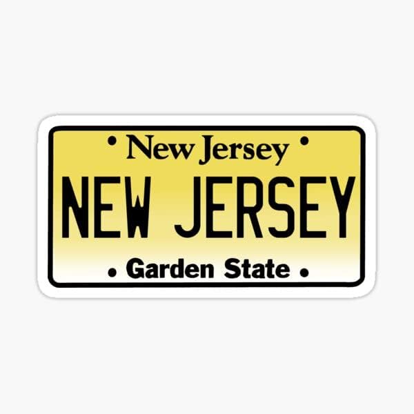 USA All State License Plate Sticker |Vinyl| Decal