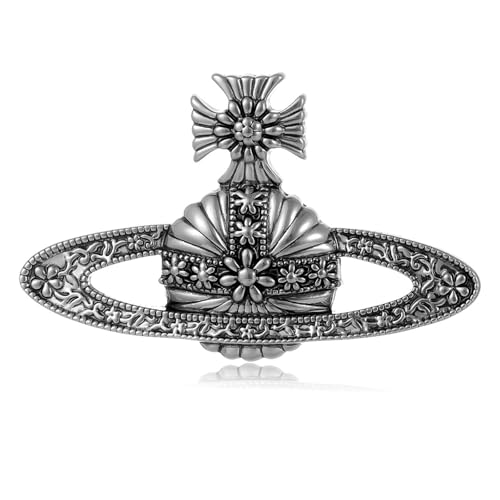 Image of Dreuyet Saturn Planet Brooch Pin for Women Ladies Dainty Rhinestone Star Lapel Pin Cubic Zirconia with Crystal Planet Brooch Fashion Dress Accessories Jewelry for Suit Clothing Jackets Badges