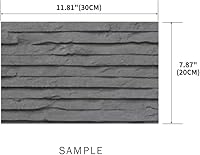 Vista 2 de Panel de pared 3D de piedra suave, paneles texturizados de piedra de agua que fluye, paneles de pared de hormigón con textura suave para decoración