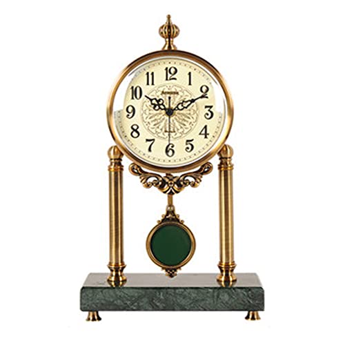 Europäisch Retro Metall Kupfer Tischuhr Tischuhren Cover