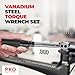 PRO BIKE TOOL Torque Wrench and Torque Screwdriver Set - Precision Tool for Bike Maintenance - 1/4 Inch Drive - 2.2 to 16.9 Nm - Complete Kit with Allen, Torx, Extension - with Protective Case