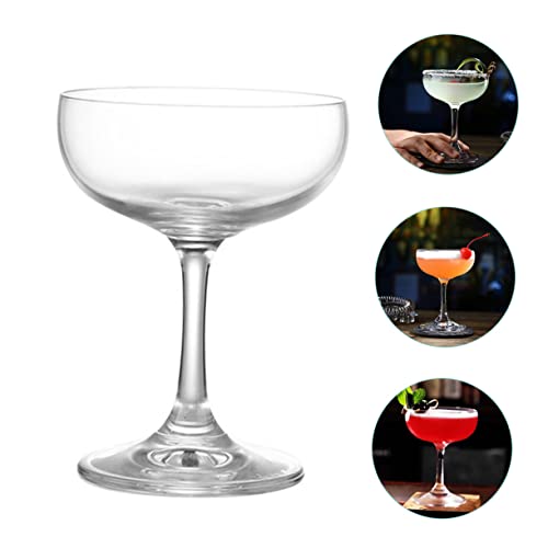 HOMSFOU 6 Peças Copo De Coquetel Retrô Copo De Vinho Claro Copos De Martini Copos Altos De Cristal T