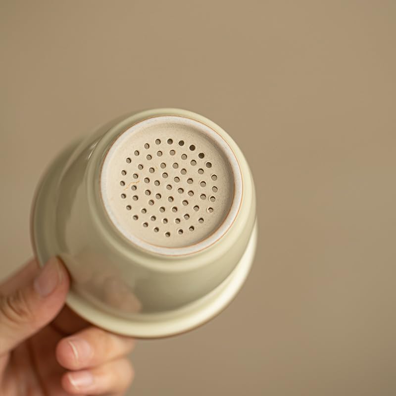 Tea Cup Ruyao Cute Cat Teacup Ceramic Set Office Mug Soaking Container