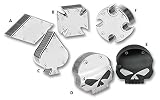  Filtro de aire Custom de aluminio Billet Maltese Cross Cromado