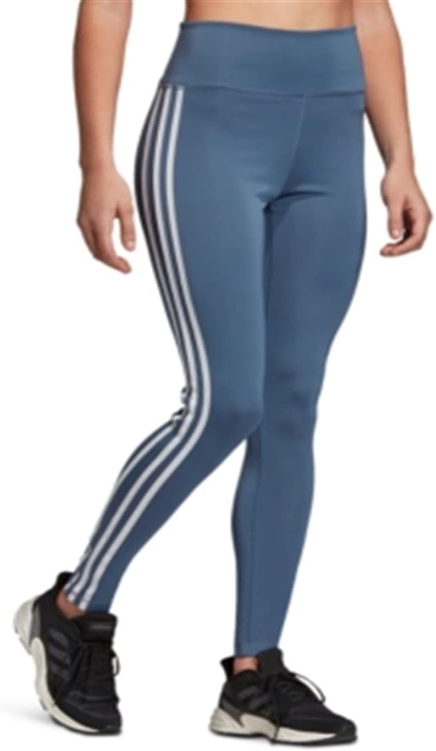 adidas Women's Designed 2 Move 3-Stripes High-Rise Long Tights