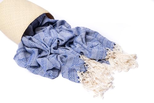 Baby Trapoz Mexican Rebozo Shawl, Scarf, Ideal for Natural Birth, Doula Massage, 118.11", Royal Blue2