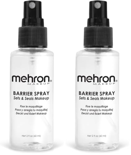 Image of Mehron Makeup Barrier Spray | Makeup Setting Spray for Face 2 fl oz (60 ml) | Made in the USA (Pack of 2)