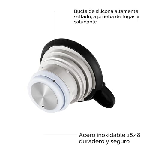 Miniatura 3 de Tiken 2l Jarra Térmica Para Café, Acero Inoxidable Aislado Al Vacío Frasco Para Té Y Bebidas Frías Y Calientes