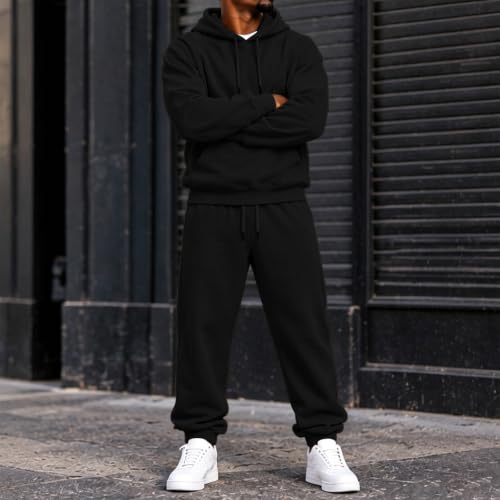 Elneeya Men Sweatsuits Sets Oversized Jogger Sets Fall Athletic 2 Piece Set - image 5