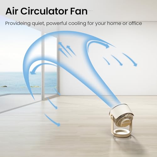 BURLAN Small Desk Fan for Bedroom,Battery Powered Portable Fan Rechargeable - image 3