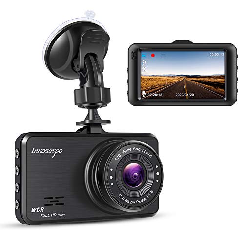 Dash Cam【2020 Upgraded Version】1080P FHD Car DVR 3 Inch Driving Recorder Dashboard Camera