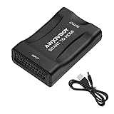  [Gute Kompatibilität] Scart-zu-HDMI-Adapter, verwendet für die Eingabe des Standard-TV-Formats PAL, NTSC3.58, NTSC4.43, SECAM, PAL / M, PAL / N.