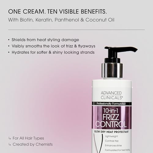 Advanced Clinicals Crema Anti-Frizz Hidratante 7.5 Fl Oz miniatura 2