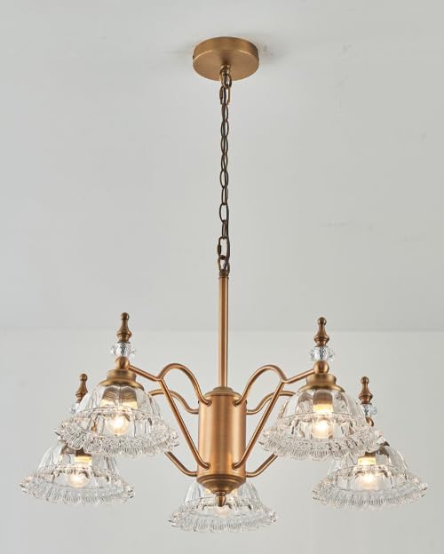 5 Light Chandelier for Dining Room Light Fixture Over Table Kitchen Vintage Chandelier Light Fixture