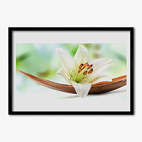 Affiche encadrée 70x50 cm plante de fleurs nature Tulup en cadre MDF