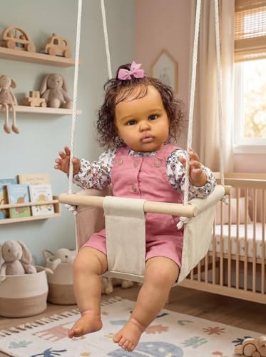 Muñeca Reborn Bebé Silicone 22 pulg Niña Realista miniatura 1