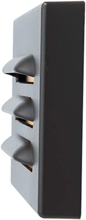 WAC Landscape Lighting, 5in 12V LED Horizontal Louvered Surface Mounted Indoor or Outdoor Step Light and Wall Light 3000K Warm White Built-in LED in Bronze