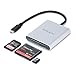 Price comparison product image StarTech.com USB 3.0 Flash Memory Multi-Card Reader/Writer with USB-C - SD microSD and CompactFlash Card Reader w/ Integrated USB-C Cable (FCREADU3C)