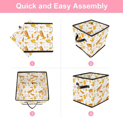 Rangez les jouets et vêtements facilement avec le cube pliable