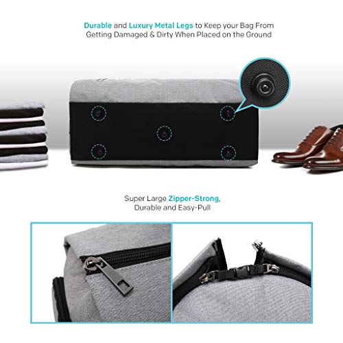 ComfyDegree Travel Garment Storage Bag, Carry on Convertible Multipurpose Duffel Bag, Breathable Suit Carrier Bag Organiser, Waterproof Overnight Luggage for Men/Women Weekend Flight Travel Organiser