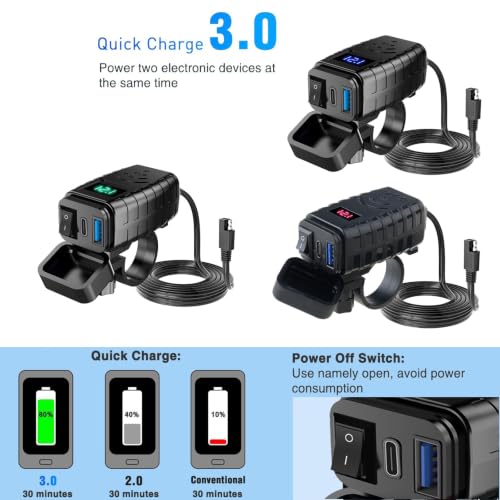 Cargador USB para motocicleta evita apagones de GPS y teléfono en viaje 6