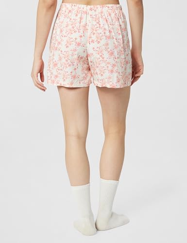 Image of Van Heusen Women Allover Print Lounge Shorts - 100% Modal - Functional Pocket, Superior Drape 55501 LNG25 S Beige