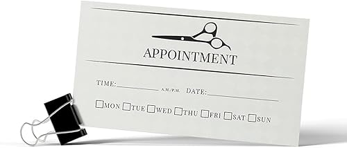 Miniatura 3 de Andaz Press Tarjetas de visita para citas de peluquería para recordatorios de clientes, salón de belleza, salón de belleza, peluquería, corte de