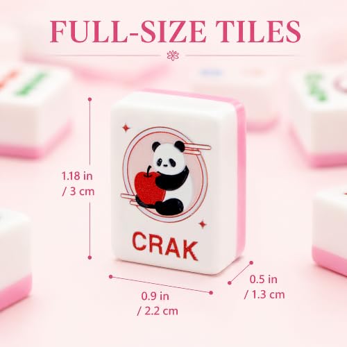 KOLIN Juego de Mahjong Americano con 160 Fichas Rosadas miniatura 5