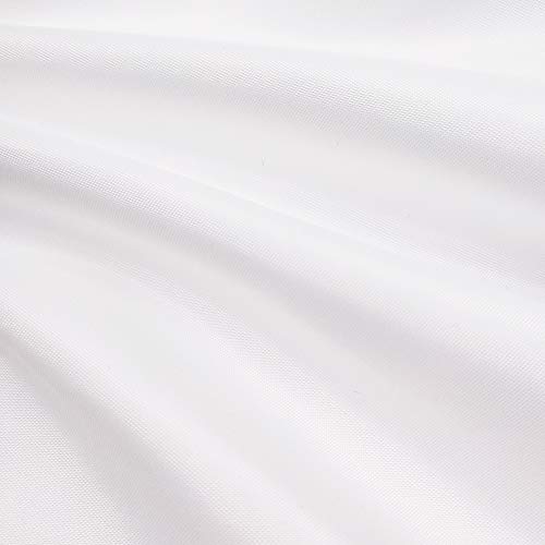 Wellcolor 36X72 Shower Curtain Liner, Water Repellent Small White Fabric Cloth Shower Curtain Sets For Spa Hotel, Machine Washable, Odorless, Stall Size #TOP3