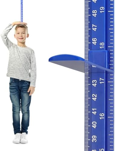 Height Measurement for Wall, Children Adult Height Measure Rod, 3D Removable Growth Chart Stick, Wall Mounted Splicing Ruler for Kids Baby Nursery 79 inch (Blue)