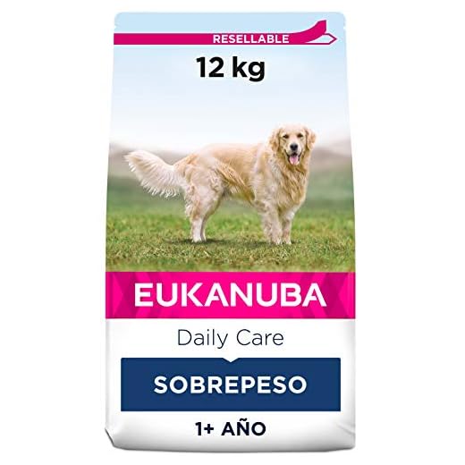 EUKANUBA Daily Care Alimento seco para perros con sobrepeso y esterilizados, bajo en grasa, 12 kg (Paquete de 1)
