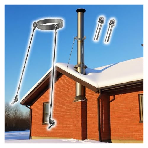 Support tuyau cheminée pour fixation de toit extended robuste