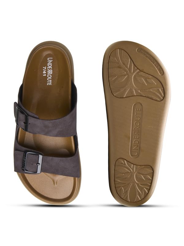 Image of UNDERROUTE mens Underroute Urgh 03 Stylish Durable Soft Footbed Synthetic Casual Sandals for Men Sandal