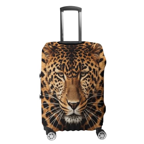 Depict A Leopard Luggage Cover, Washable Elastic Suitcase Cover Protector Fit 18-32 Inch Luggage4