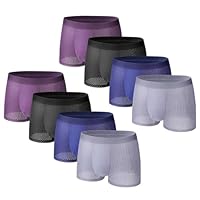 Boxhero [2025 Upgrade Bamboo Boxer Briefs- Breathable Mens Underwear, Built-in with 3D Pouch Comfortable Underwear for Men