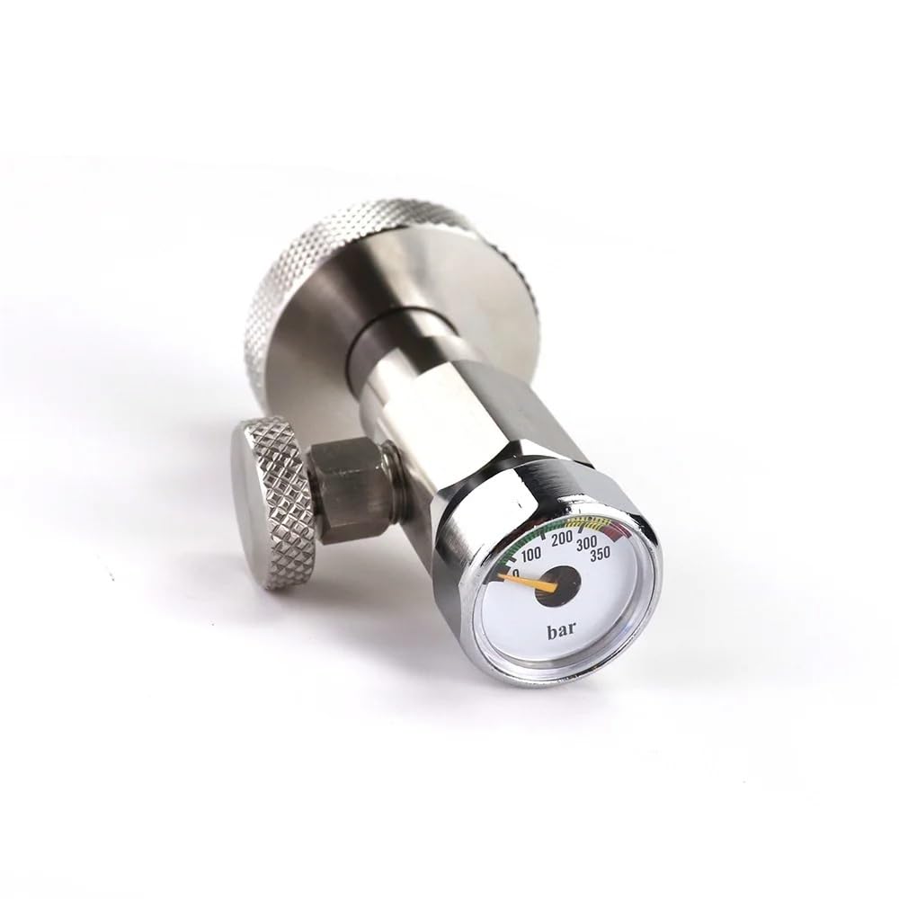 DIN Air Tank Pressure Checker With Gauge For 230Bar 300Bar Scuba Diving Cylinder Pressure Testing(350Bar Mini Gauge)