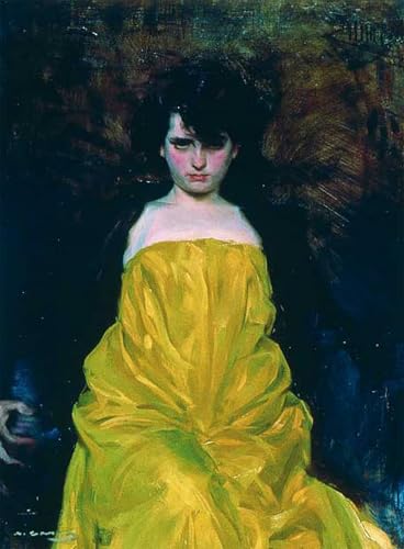 Toile Le Portrait de Julia Perairen Ramon Casas décoration murale