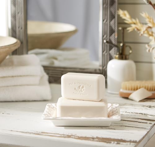 Image of Pre de Provence Artisanal Soap Bar, Natural French Skincare, Enriched with Organic Shea Butter, Quad Milled for Rich, Smooth & Moisturizing Lather, Amande, 5.3 Ounce