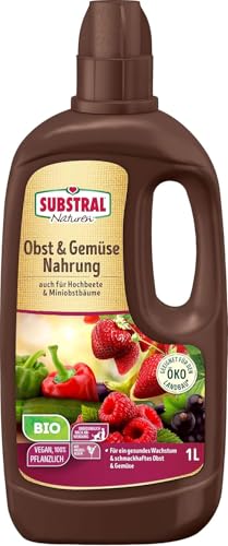 Substral Naturen Bio Obst & Gemüse Nahrung, 1 L - Organischer Flüssigdünger für alle Obst- & Gemüsepflanzen