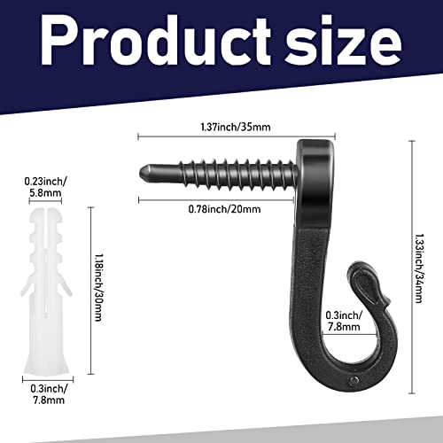 Zhengmy 120 sets christmas light hanger hooks outdoor light hangers hanger wall patio hooks with screw hooks for outdoor string lights for garage party outdoor easy release wire and fairy led lights 2 Zhengmy 120 sets christmas light hanger hooks outdoor light hangers hanger wall patio hooks with screw hooks for outdoor string lights for garage party outdoor easy release wire and fairy led lights - image 3