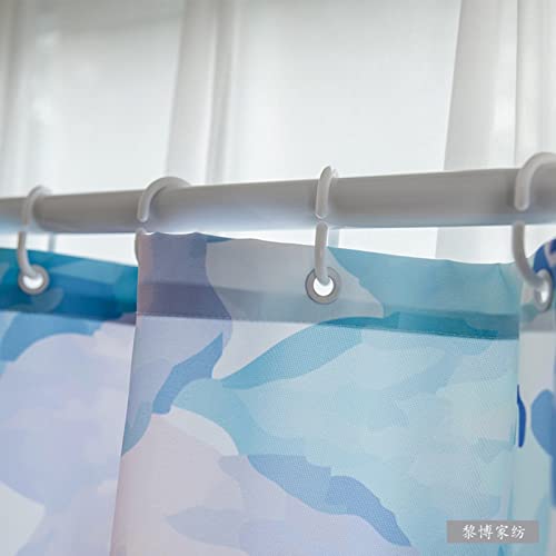 Rideau de douche fleurs KnSam 200x200cm en polyester anti-moisissure - 4