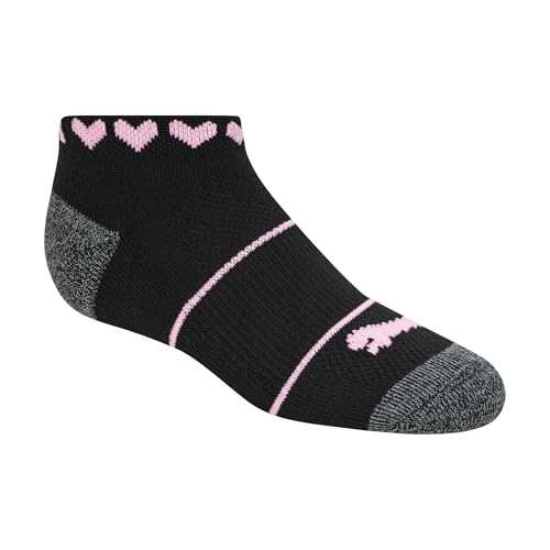 Image of PUMA Girls' Girls' 8 Pack Low Cut Socks + 4 Pack Hair Ties
