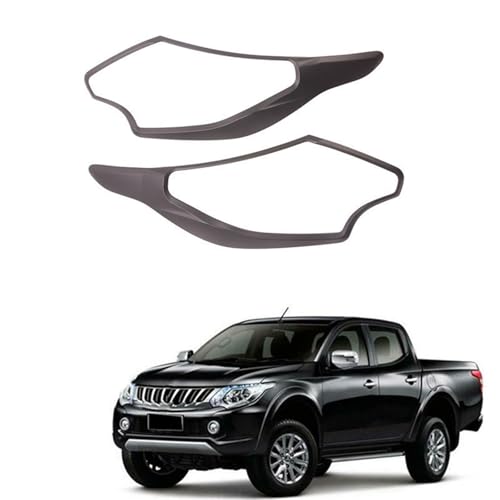 Accessoires noirs de cadre phare pour Mitsubishi Triton L200 de raid - 5