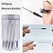 Disposable Mascara Brushes Tubes Set 20 Pieces Empty Tubes with 20 Pieces Eyelash Brushes for Eyelash Extension Lash Mascara Wand