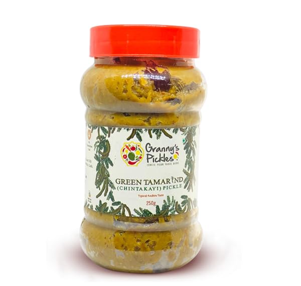 Granny's Pickles Chintakayi(Green Tamarind)Pickle-Typical Andhra Taste 250G