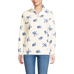 Ivory/Clear Blue Tossed Floral